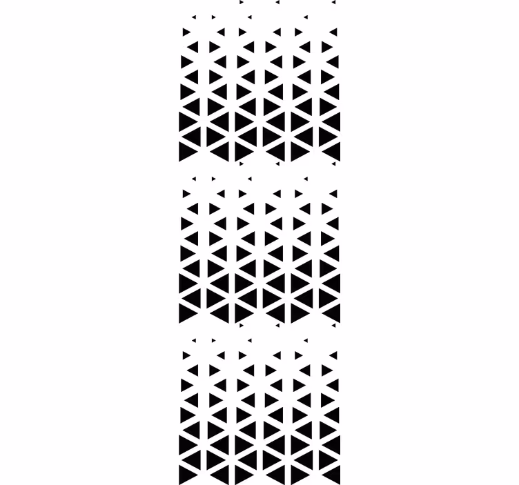 Tapete geometrisch schwarze dreiecksanordnung - TenStickers