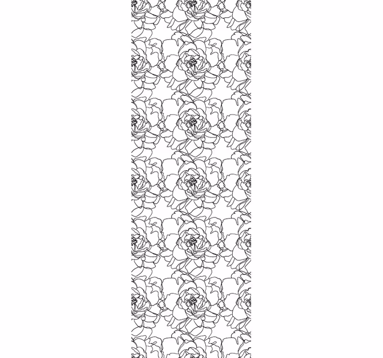 Tapete florale Ornamente elegante blumenblüte - TenStickers