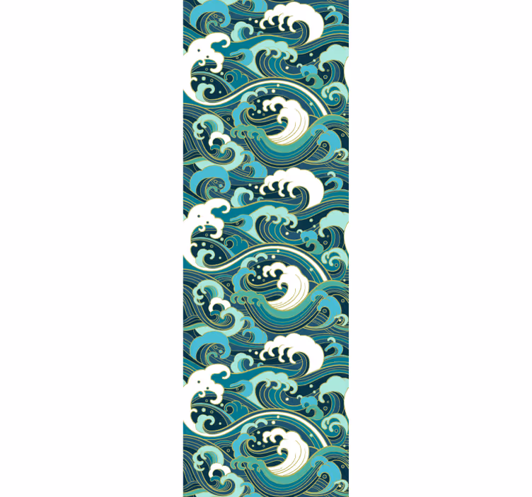 Tapete Natur elegante meereswellen - TenStickers