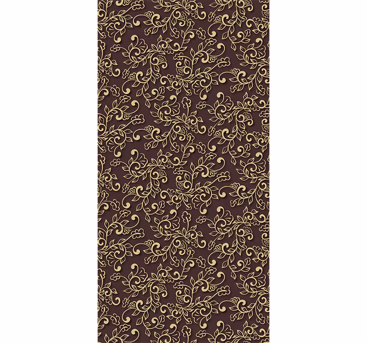 Tapete Wohnzimmer elegante florale wirbel - TenStickers