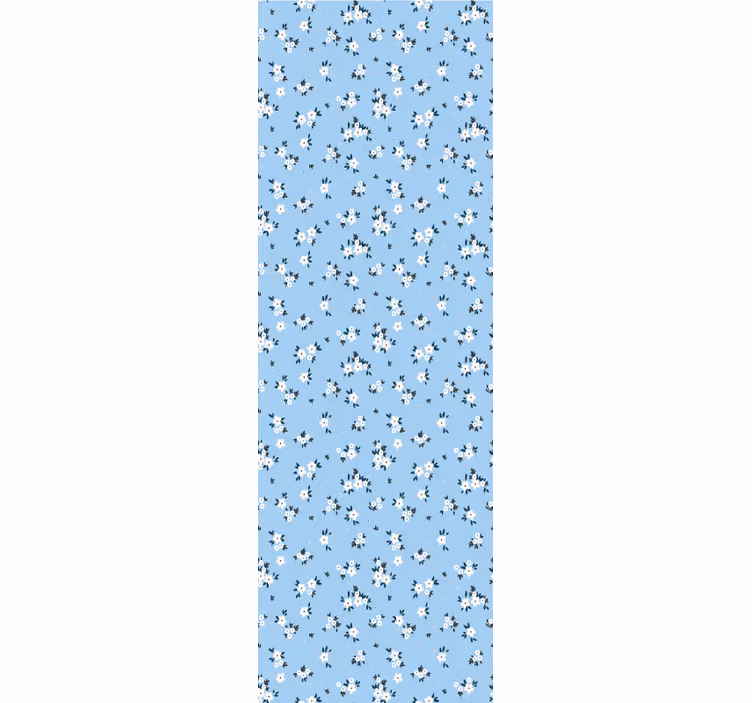 Blumentapete blauer blumenhintergrund - TenStickers