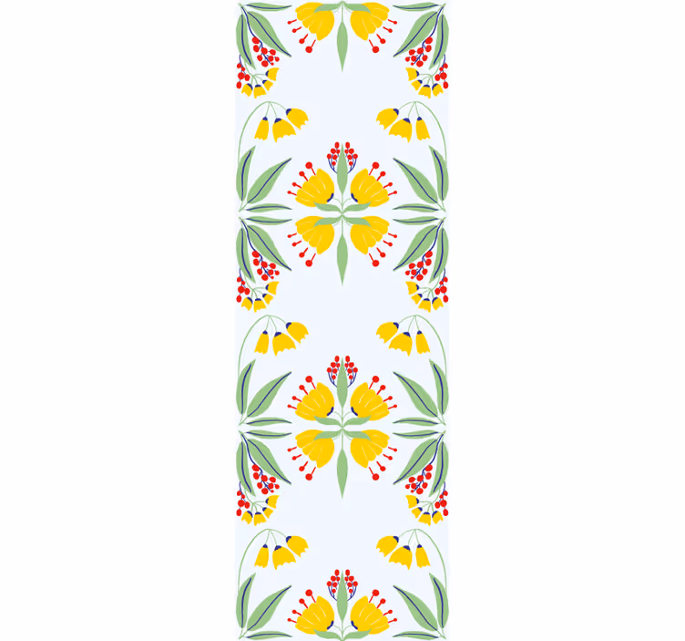 Blumentapete blumenarrangement in gelb - TenStickers