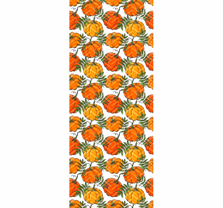 Tapete Halloween kürbisblüten - TenStickers