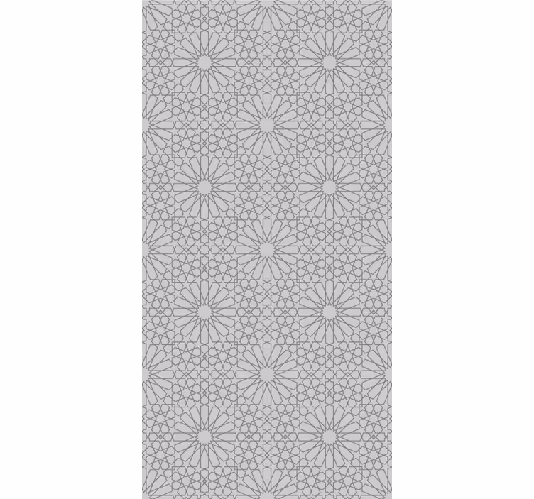 Tapete florale Ornamente schicker grauer druck - TenStickers