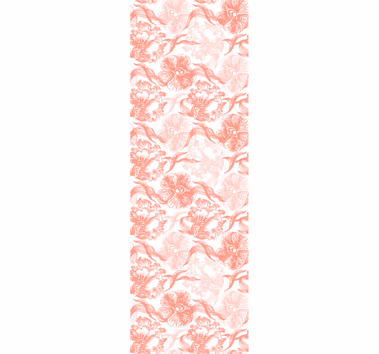 Tapete florale Ornamente weiche blütenauflage - TenStickers