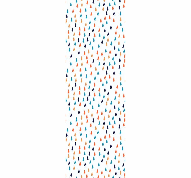 Tapete Kinderzimmer bunte regentropfen - TenStickers