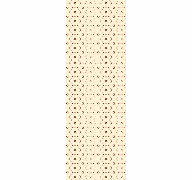 Tapete florale Ornamente geometrische blumenakzente - TenStickers