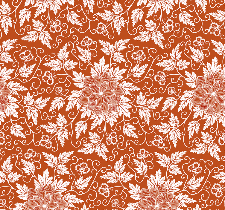 Tapete florale ornamente in charmantem beige - TenStickers