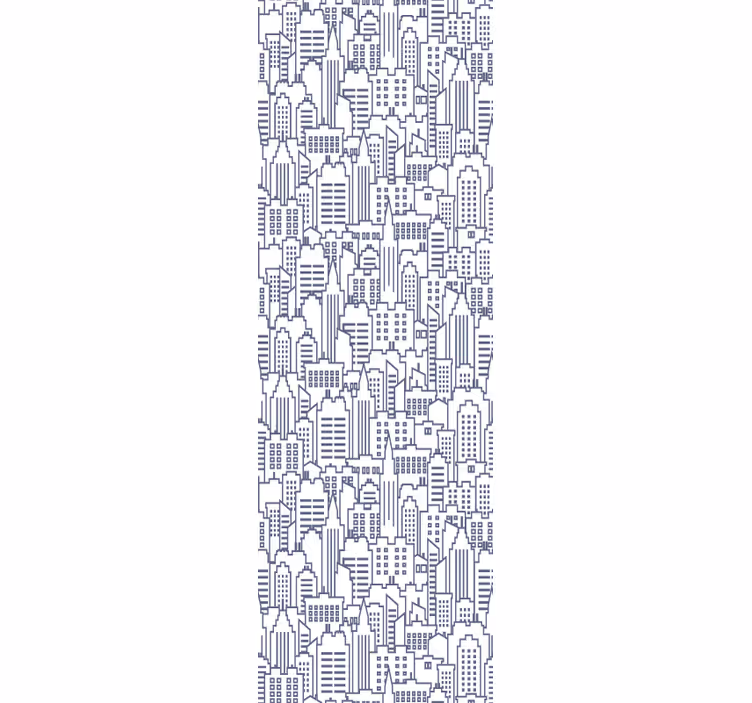 Tapete Städte silhouetten der städtischen skyline - TenStickers
