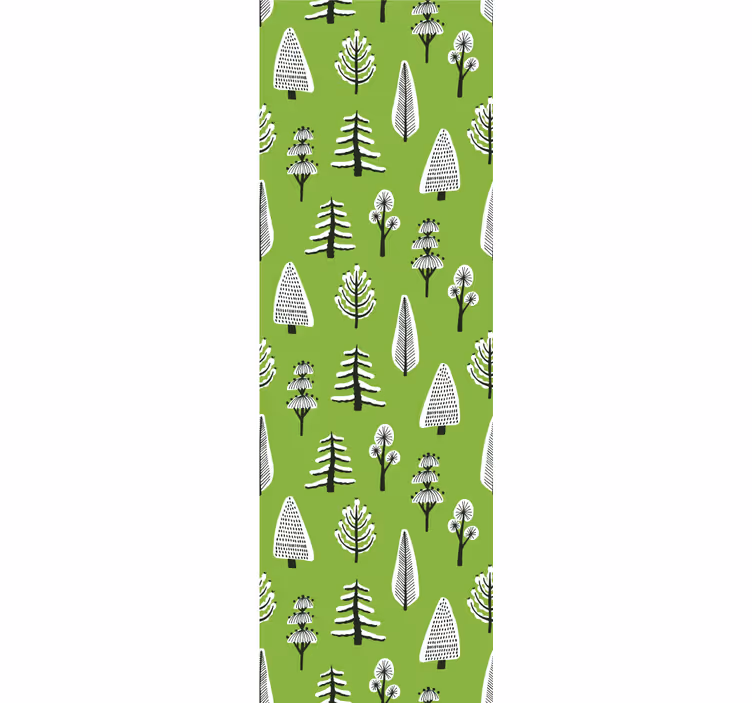 Tapete Natur grünes baumarrangement - TenStickers