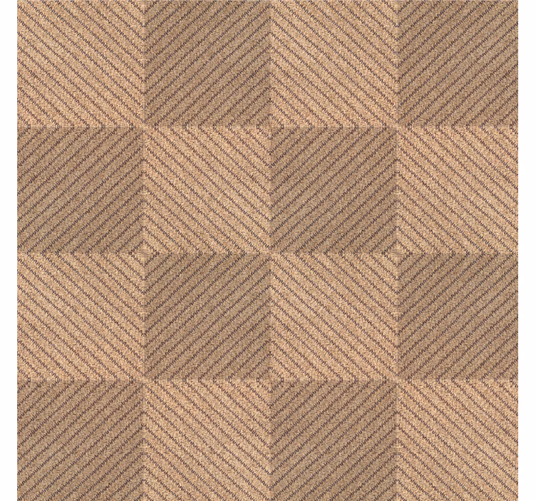 Tapete weitere Texturen jute quadrate braunes muster - TenStickers