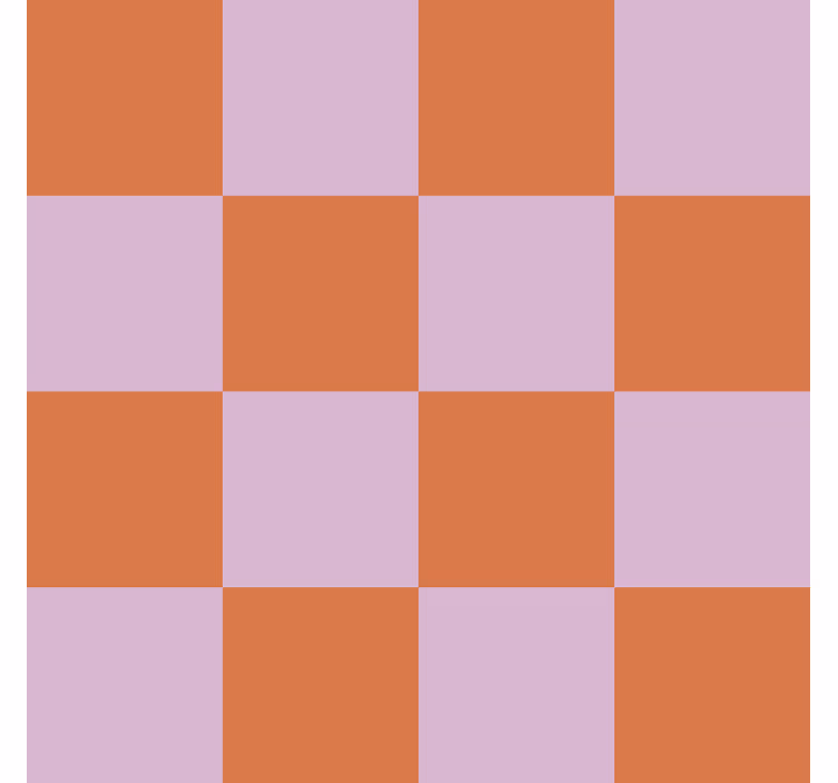 Tapete Fliesen orangetöne-motiv - TenStickers