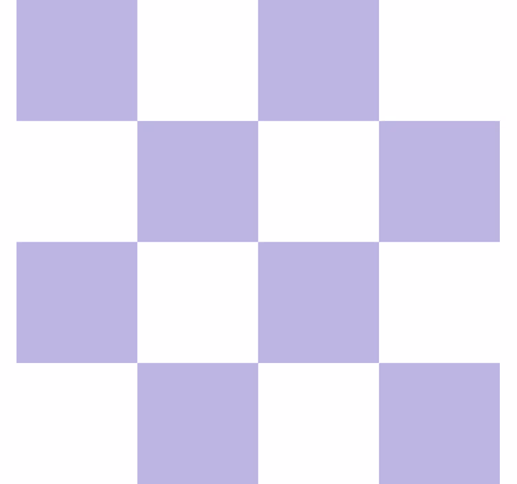 Tapete Fliesen weißes und violettes motiv - TenStickers