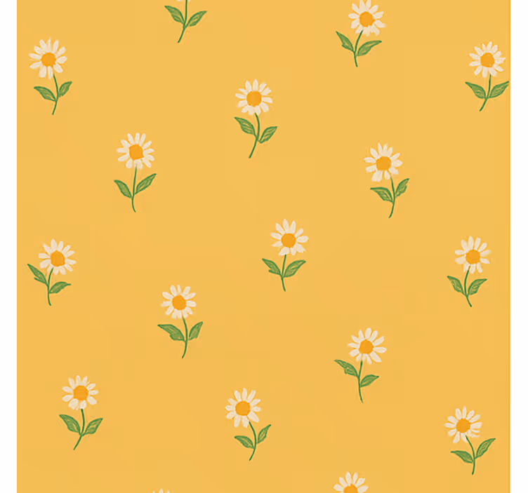 Vintage Tapeten gänseblümchen-aus den 1940e - TenStickers