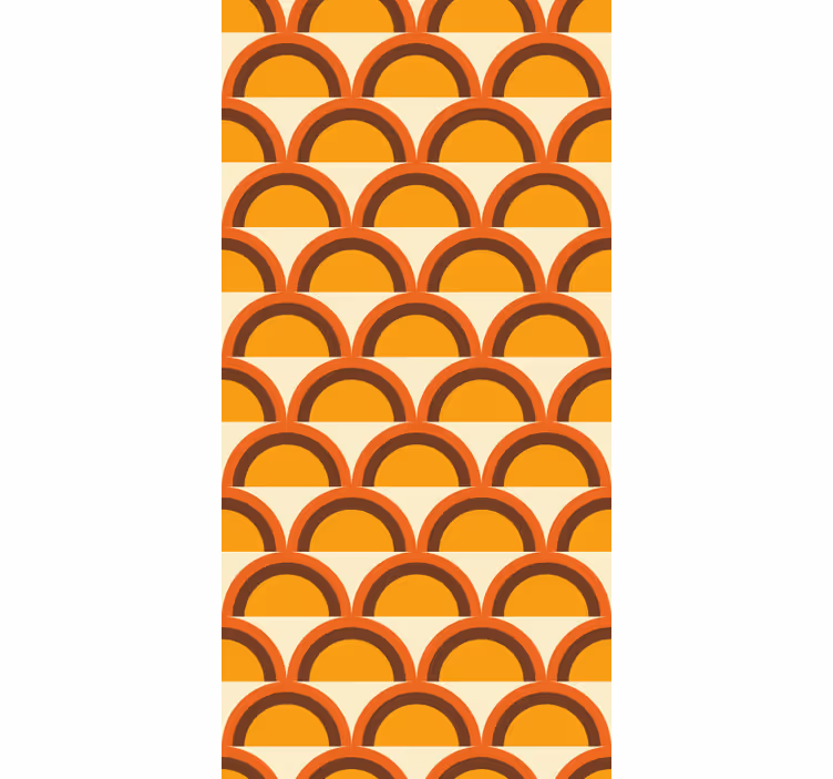Vintage Tapeten retro-bögen im sonnenuntergang der 1970er - TenStickers