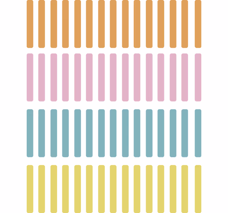 Geometrische tapete mit bunten konfettisticks - TenStickers
