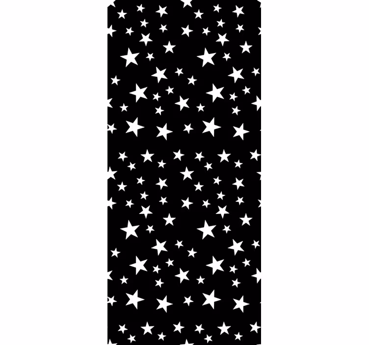 Tapete sterne in schwarz-weißer eleganz - TenStickers