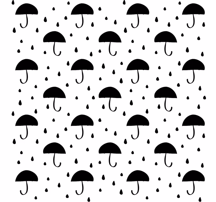 Tapete geometrisch mit regentröpfchen-konfetti - TenStickers