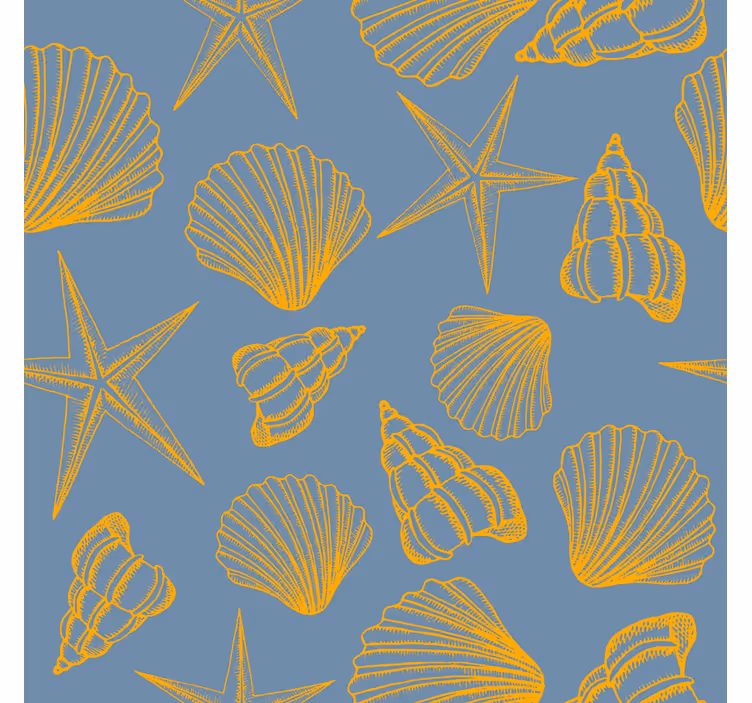 Tapete natur muscheln und sterne - TenStickers