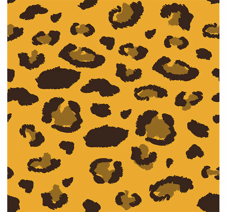 Tapete wohnzimmer mit leopardenmuster - TenStickers