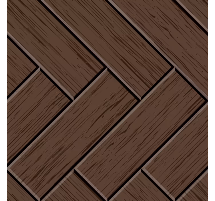 Ornament tapete zigzag holzplanken bodenaufkleber - TenStickers