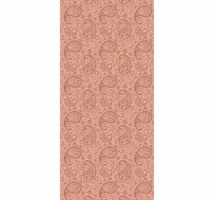 Tapete wohnzimmer mit elegantem paisley-muster - TenStickers