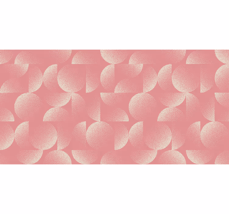 Tapeten schlafzimmer in pastellhalbkreisen - TenStickers