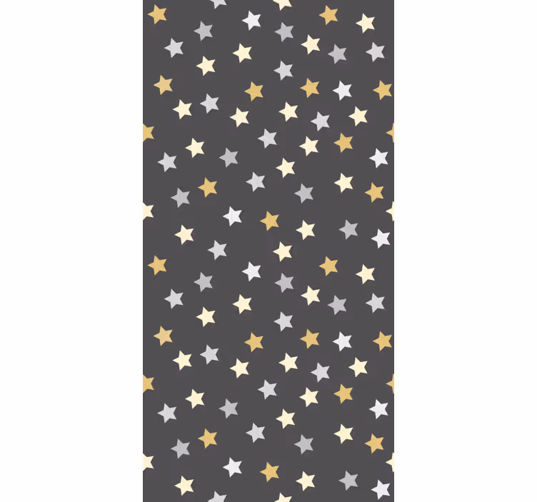 Tapeten schlafzimmer mit goldenen sternen kallax - TenStickers