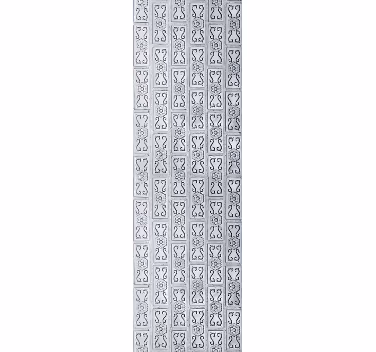 Ornament tapete mit exotischen gipsblättern - TenStickers
