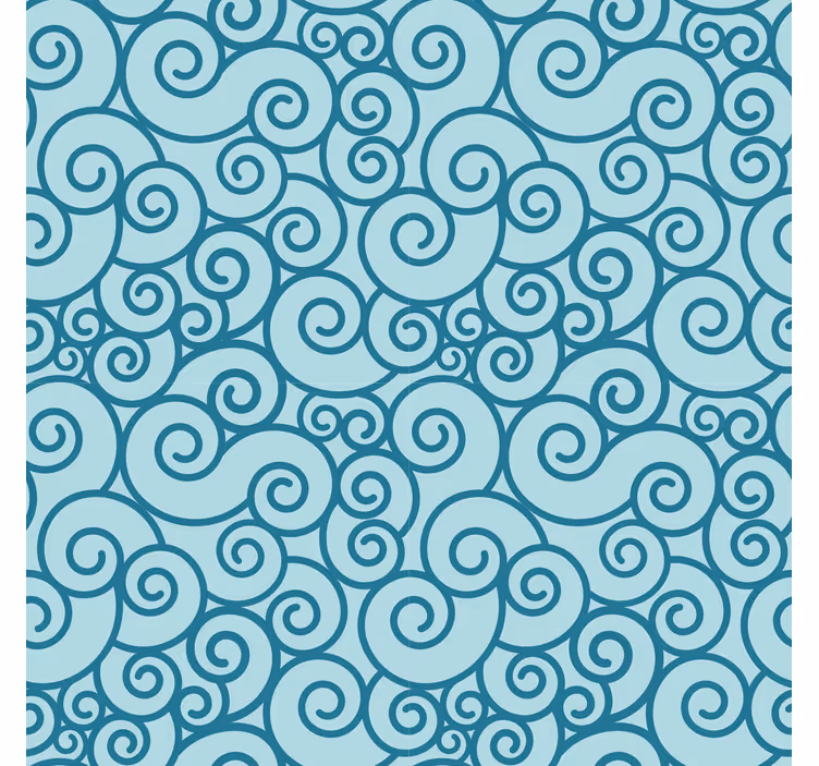 Ornament tapete mit wirbelndem muster - TenStickers