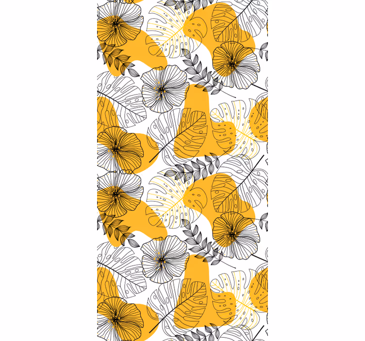 Tapete muster im blumen design für kallax - TenStickers