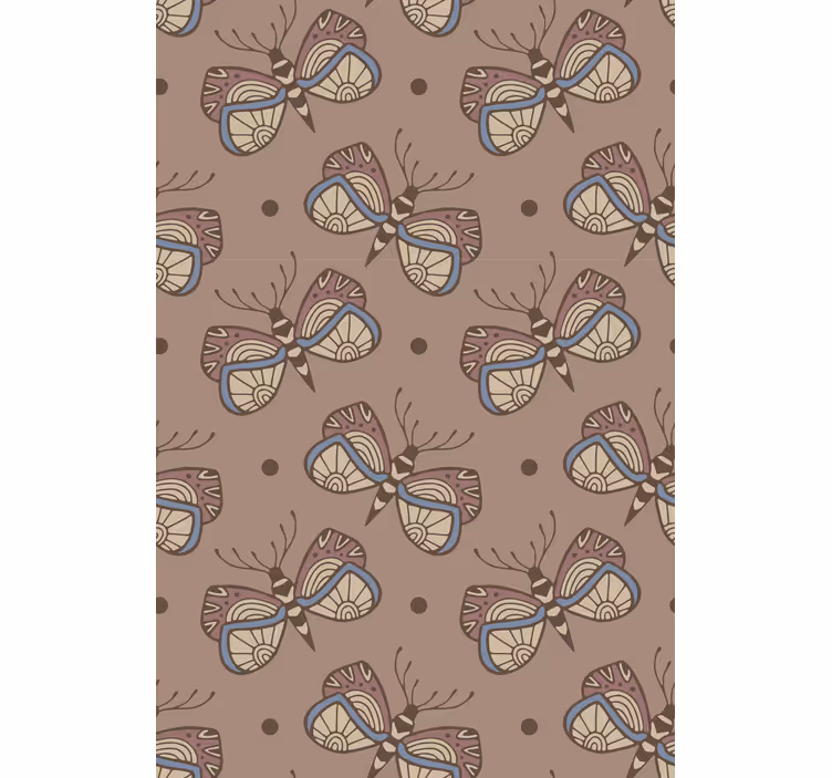 Tapeten schlafzimmer inspirierender vintage schmetterling - TenStickers