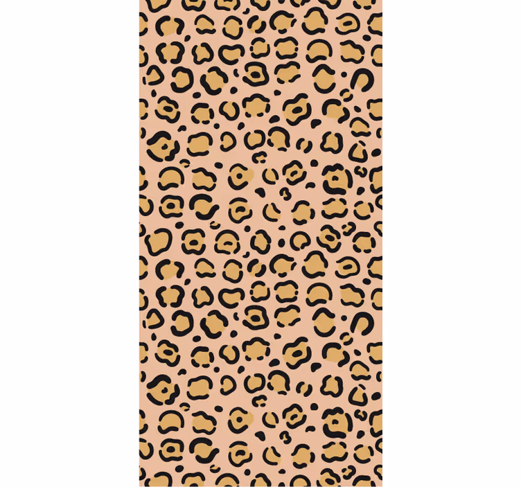 Tapeten schlafzimmer mit leoparden in pastellfarben - TenStickers