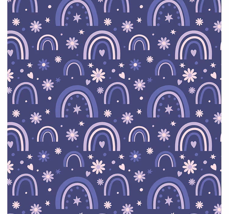 Tapeten schlafzimmer lila regenbögen - TenStickers