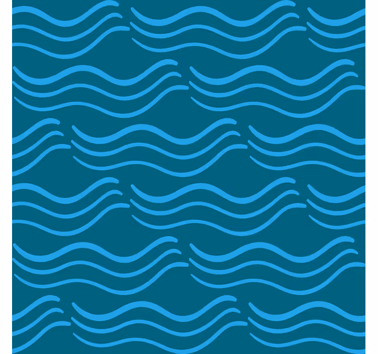 Tapeten schlafzimmer in fließenden aqua-mustern - TenStickers