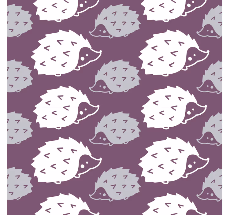 Tapeten schlafzimmer mit niedlichem igelmotiv - TenStickers