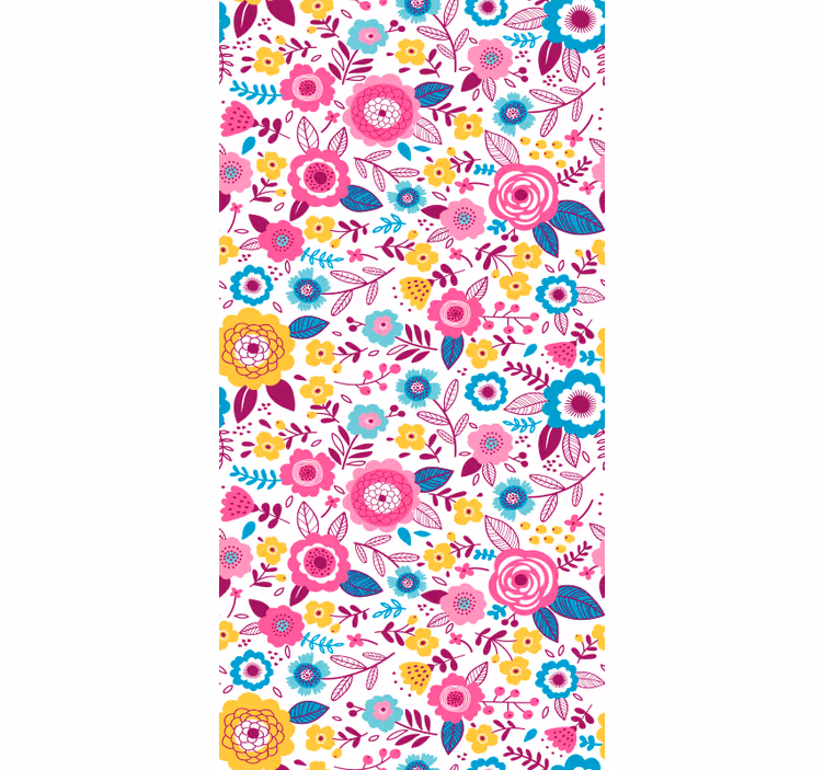 Tapeten schlafzimmer mit lebendiger botanischer motivation - TenStickers