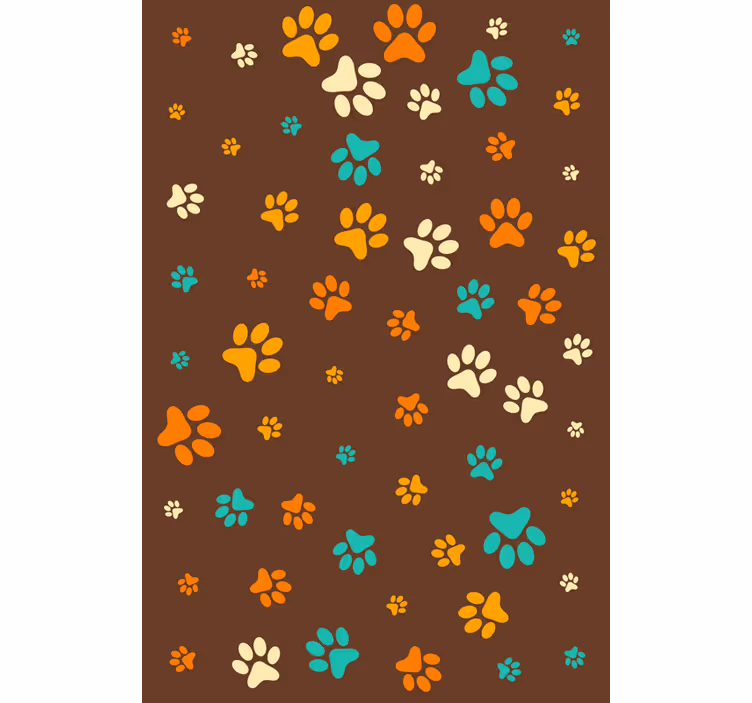 Tapete tiere mit hundepfoten - TenStickers