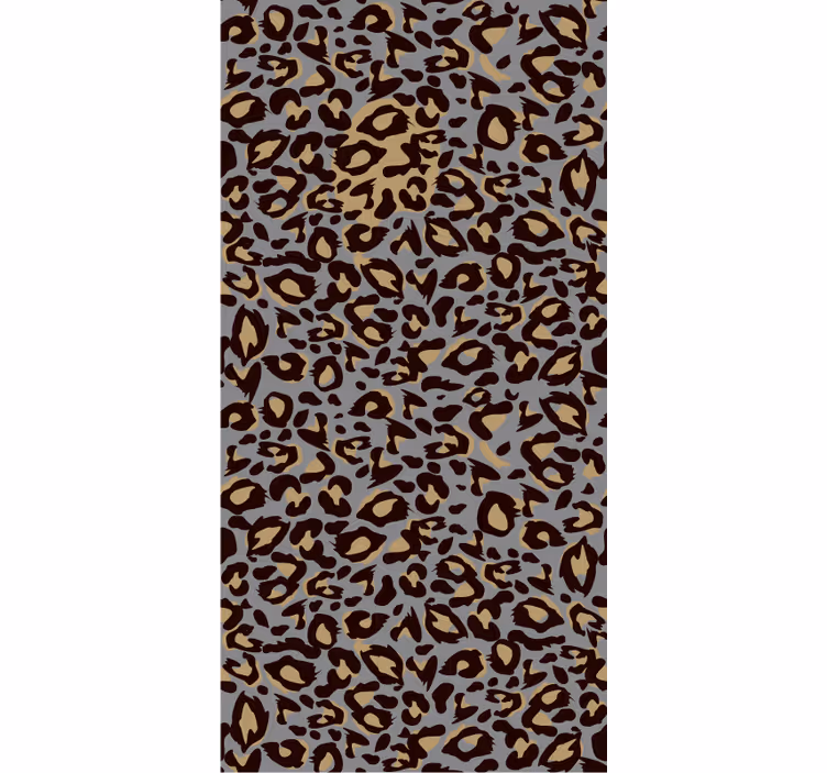 Tapete tiere mit grauem hintergrund und leopardenflecken - TenStickers