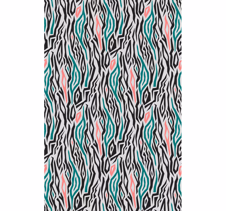 Tapete tiere mit blauem und pinkem zebra - TenStickers