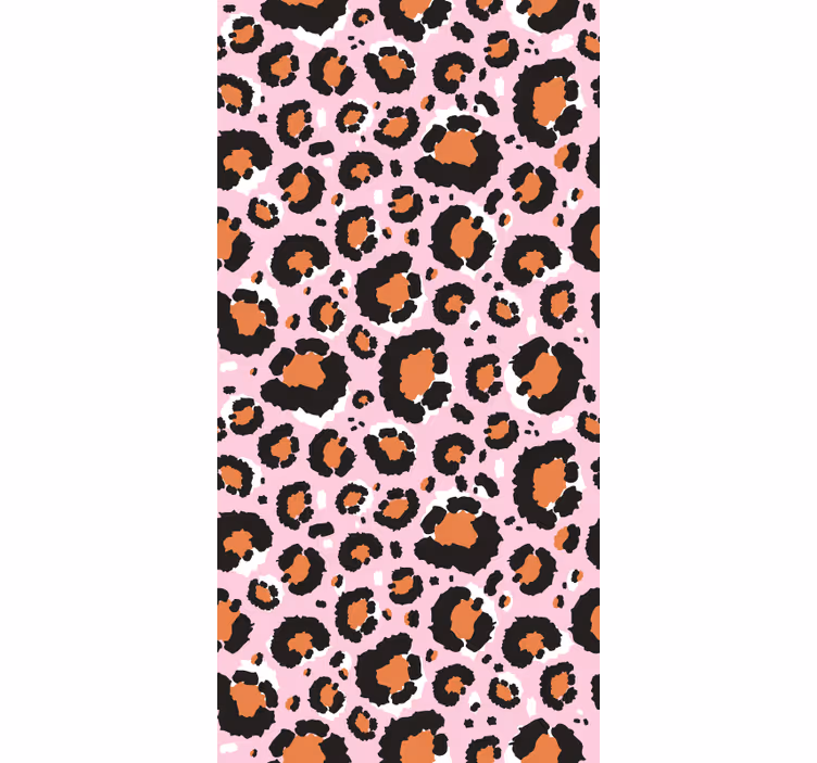 Tapete tiere mit pinkem leopardenmotiv - TenStickers