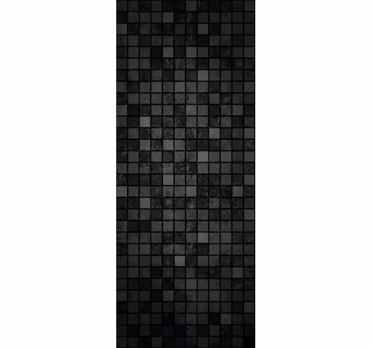 Tapete büro schwarze quadrate - TenStickers