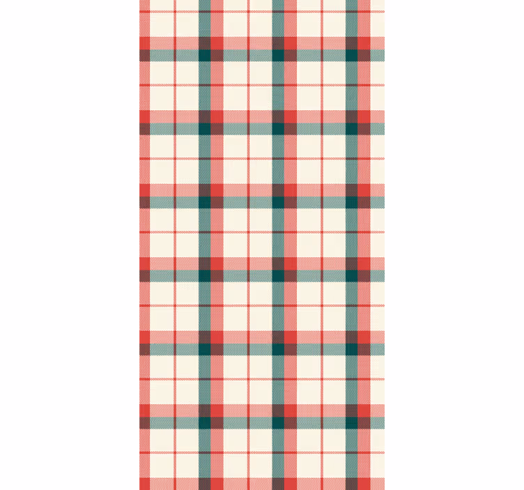 Tapete büro weihnachts-tartan - TenStickers
