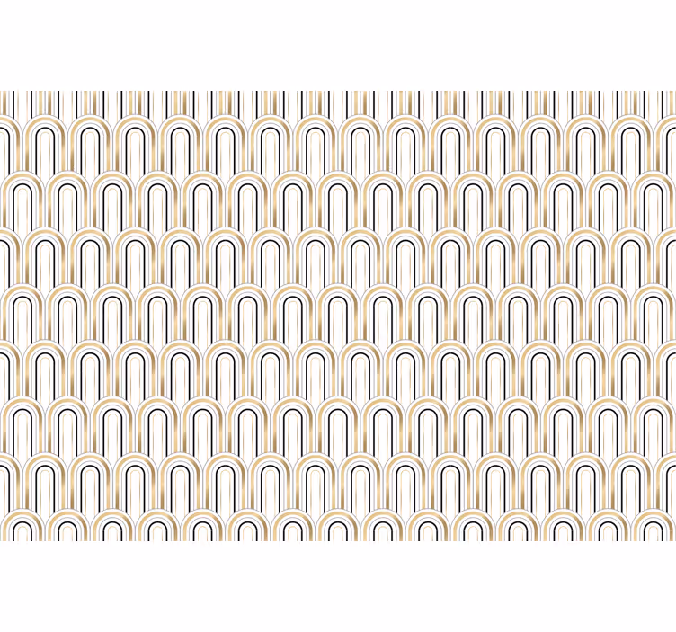 Tapete büro im architektonischen musterdesign - TenStickers