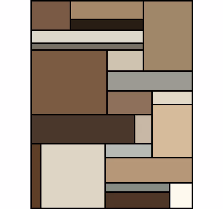 Tapete büro braune quadrate - TenStickers