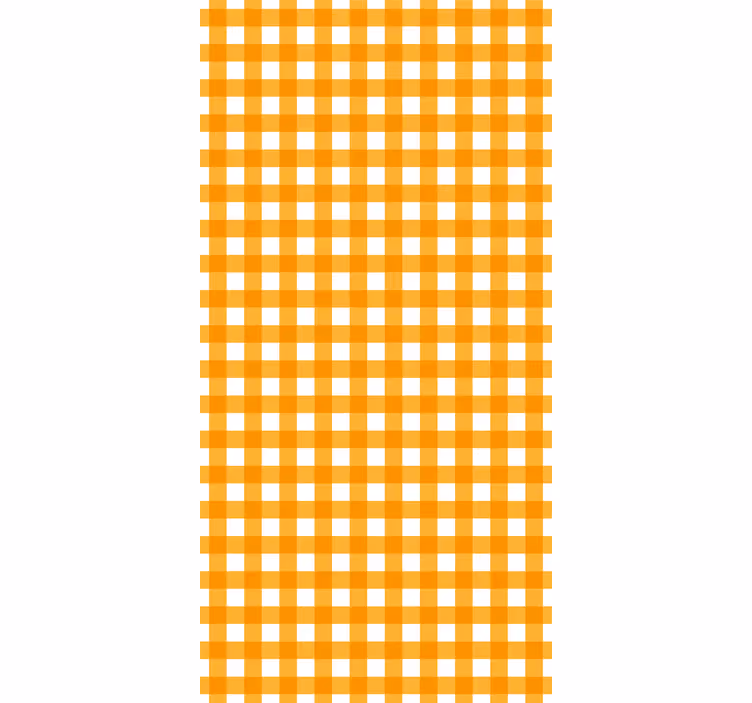 Tapete flur mit orange-weißen mustern - TenStickers