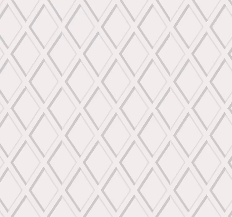 Tapete flur 3d-rautenmuster hamptons - TenStickers