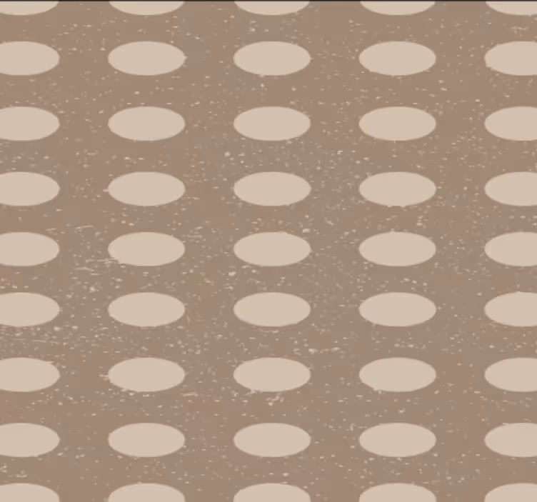 Tapete flur mit geometrischem braunem kreisdesign - TenStickers