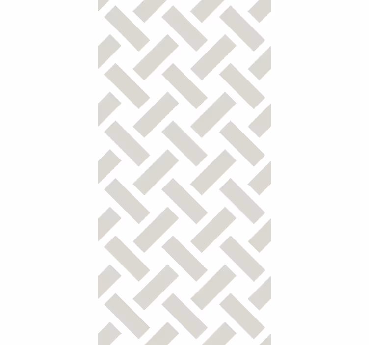 Tapete flur geometrisches weißes quadratmuster - TenStickers