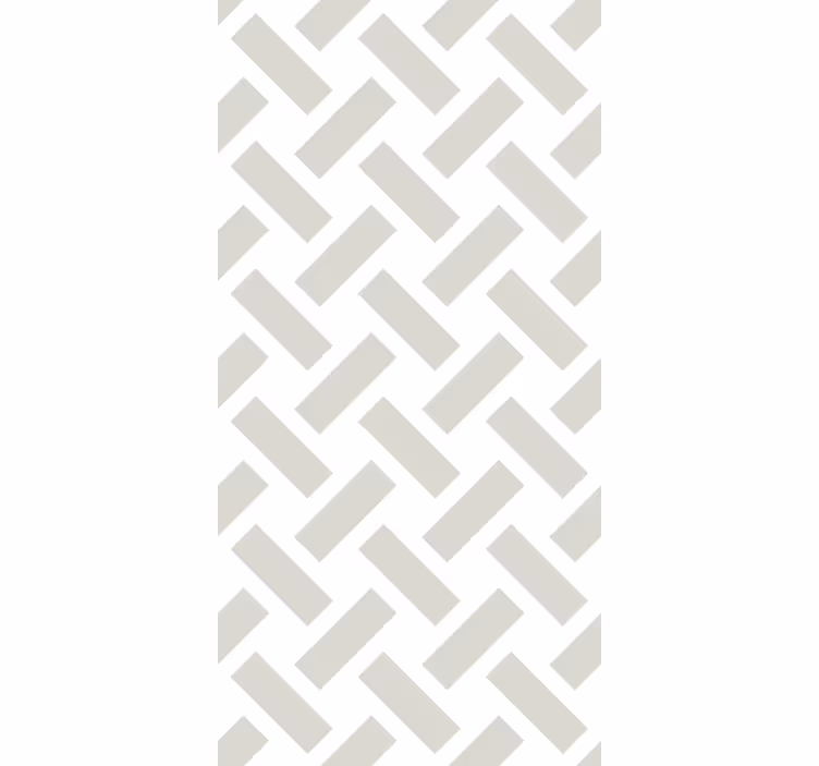 Tapete esszimmer geometrisches weißes quadratmuster - TenStickers